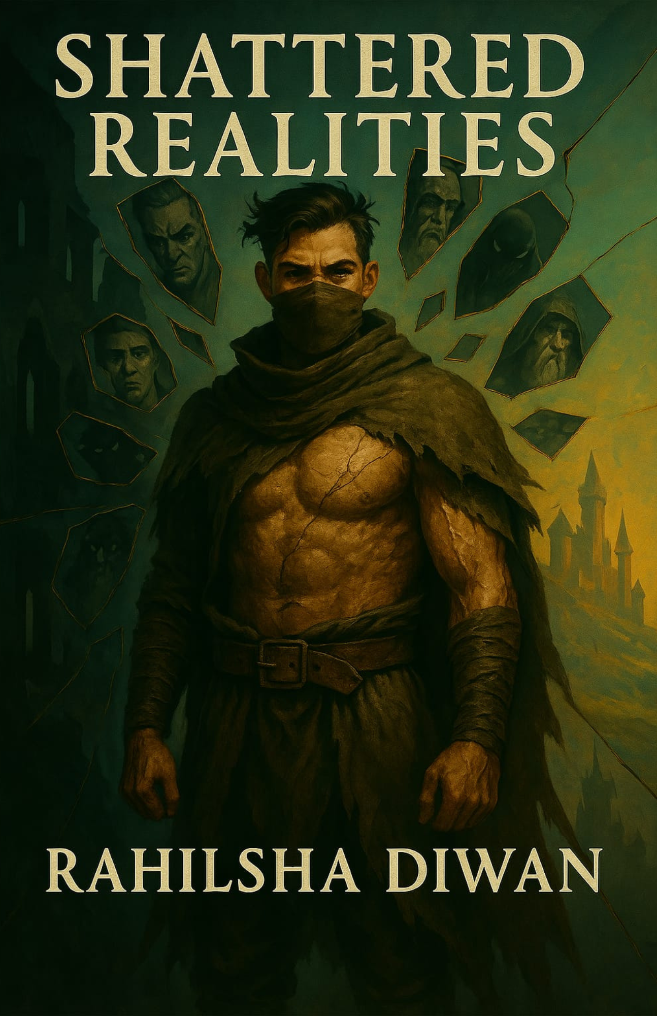 Shattered Realities Book Cover by Rahilsha Diwan